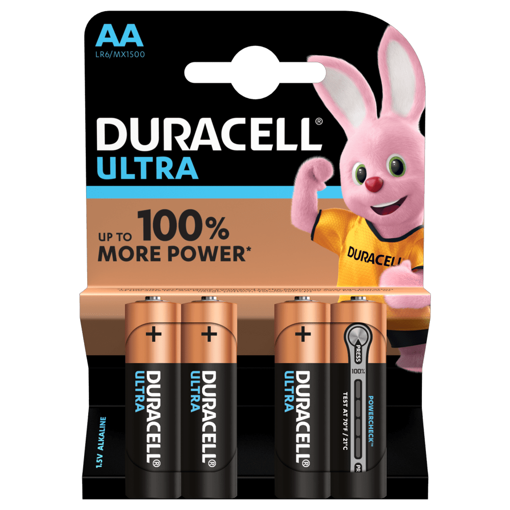 Duracell Ultra Alkaline AA-batterijen Pakket van 4 stuks