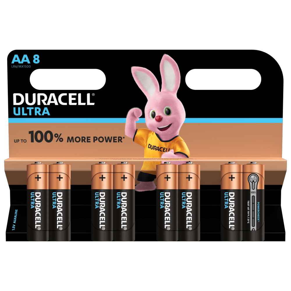 Duracell Ultra Alkaline AA-batterijen Pakket van 8 stuks