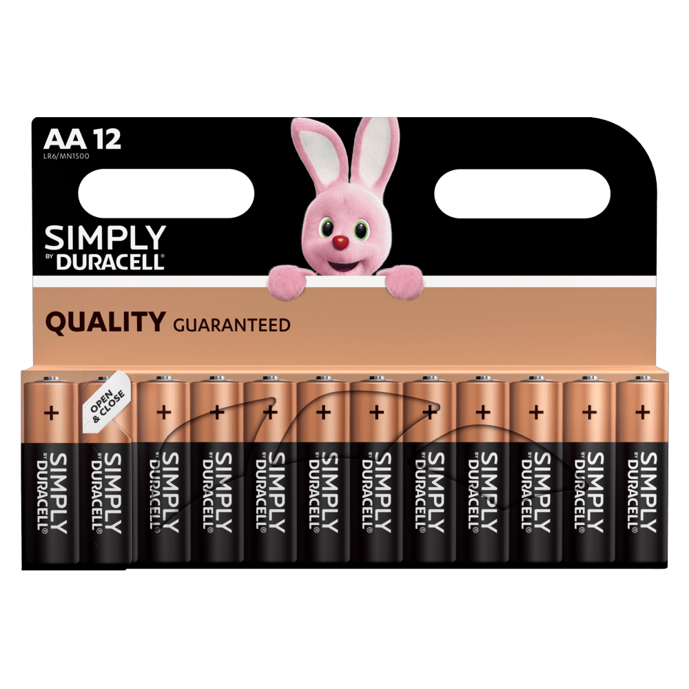 tweede bespotten nabootsen AA Alkalinebatterijen - Duracell Simply-batterijen