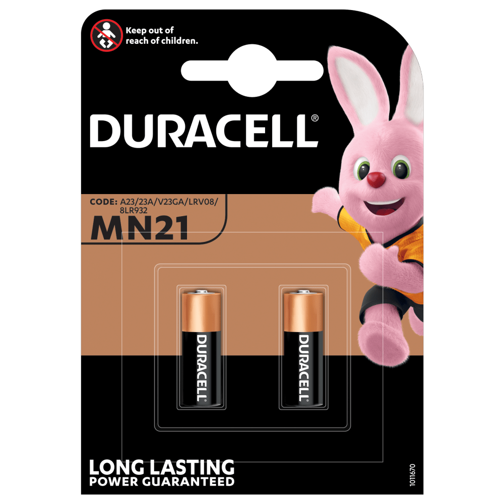 Duracell Specialty Alkaline MN21-batterijen van 12 V in 2 stuks