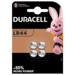 Duracell Specialty LR44 Alkaline knoopcelbatterij 1,5V 4-delig pack