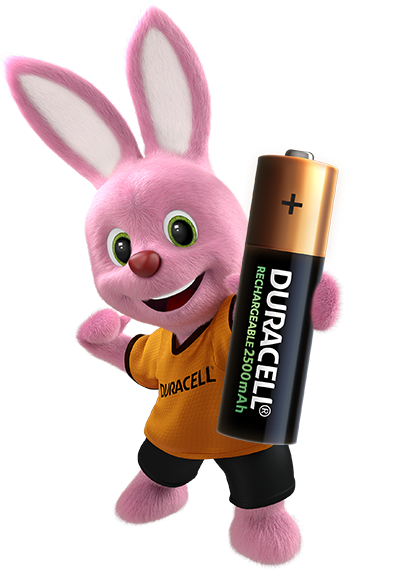 Duracell pink Bunny introduceert oplaadbare AA-formaat batterij