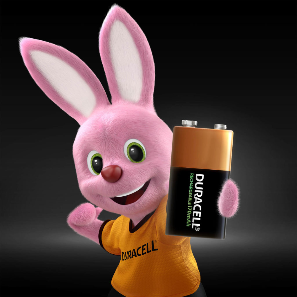 Duracell Bunny introduceert oplaadbare 9V 170mAh-batterij