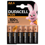 Duracell Type Plus AA-batterijen Pakket van 6 stuks