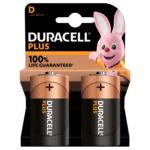 Duracell Plus Alkaline D-formaat batterijen in 2-delige verpakking
